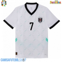 Camisa de time de futebol Áustria Marko Arnautovic #7 Replicas 2º Equipamento Feminina Europeu 2024 Manga Curta
